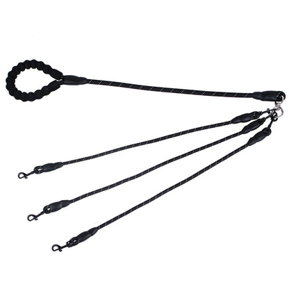 Durable Triple-Use Canine Lead for Golden Retrievers