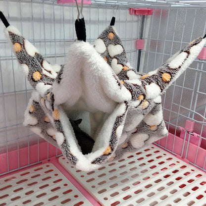Hammock for Rats Double Thick Plush Winter Warm Bed for Hamster House
