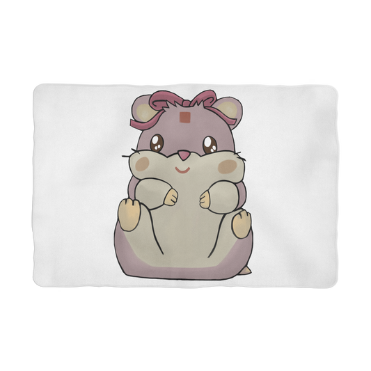 Purple Hamster Sublimation Pet Blanket