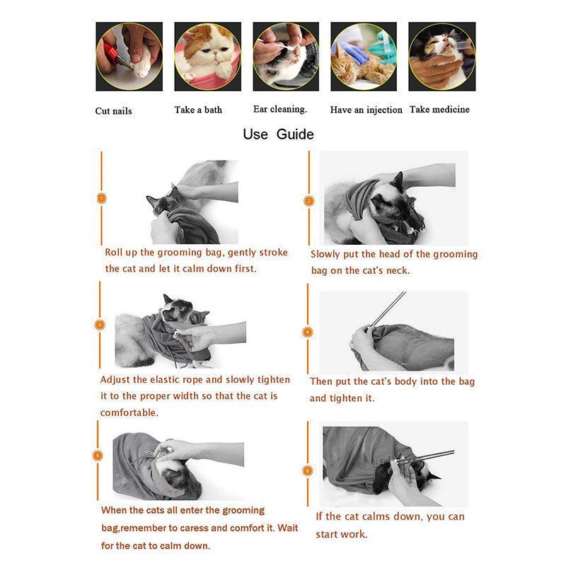 Adjustable Pet Soft Cat Grooming Bag: The Ultimate Multifunctional