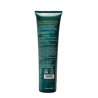 ALZOO Plant-Based 2-in-1 Dog Shampoo & Conditioner with Rosemary, 8oz