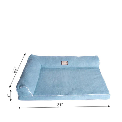 Armarkat Medium Bolstered Dog Cushion Bed - 31x23x7 Inches
