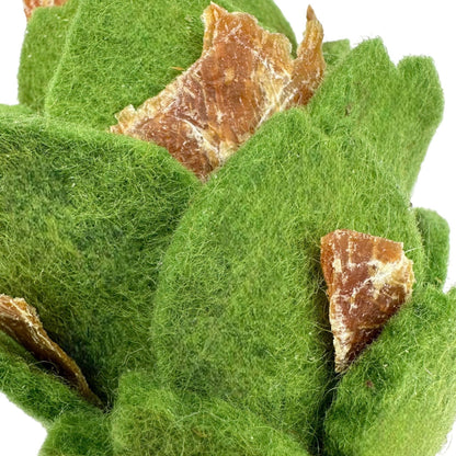 Artichoke Enrichment Toy for Dogs - Handmade Felt Puzzle