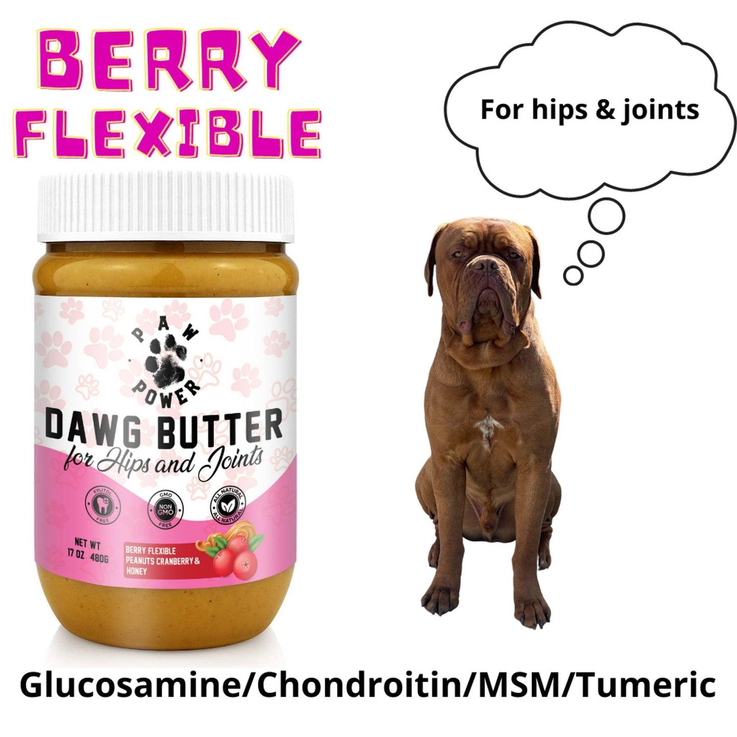 Berry Flexible Dog Butter for Joint Health