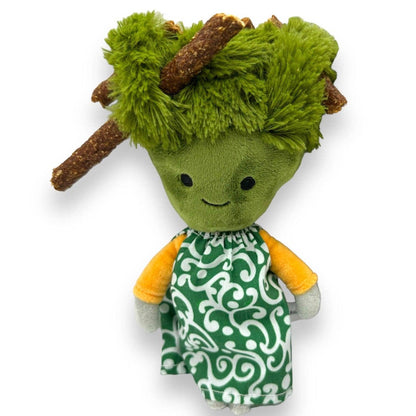 Broccoli Squeaky Plush Treat Dispenser for Dogs
