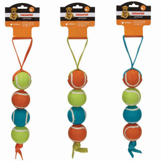 CHP 4 Stacked Tennis Tug Toy in Durable Nylon