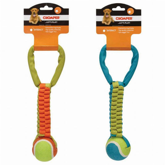 CHP Durable Braided Nylon Tennis Ball Tug Toy