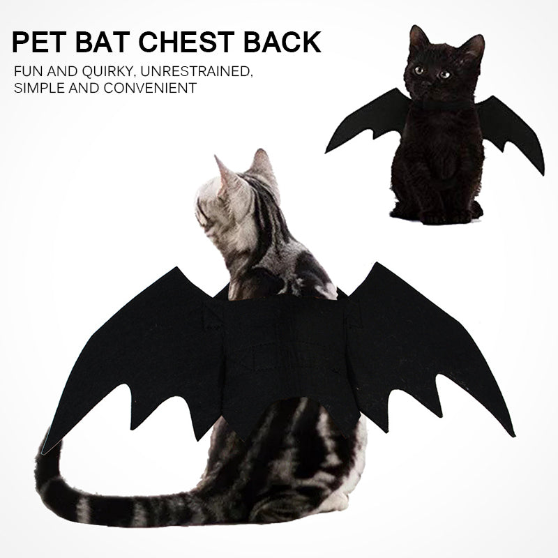 Halloween Pet Costumes Bat Wing with Tinkle bell