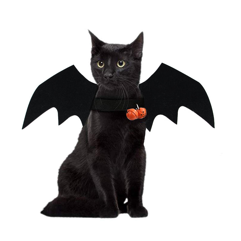 Halloween Pet Costumes Bat Wing with Tinkle bell