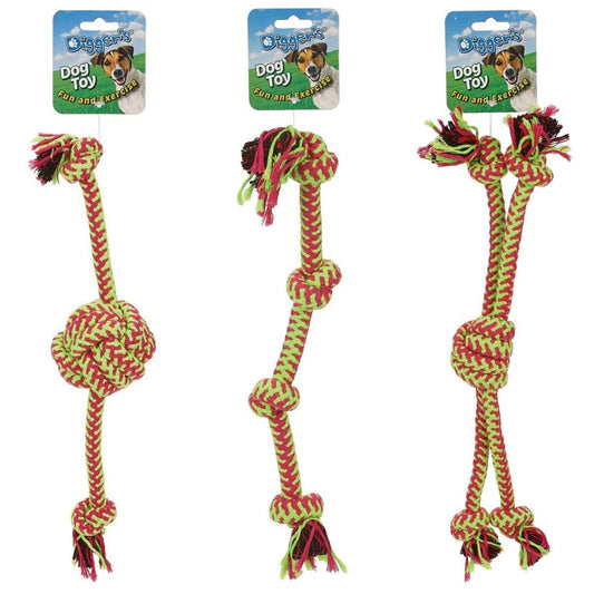 Digger's 20-Inch Assorted Rope Toys for Engaging Play and Healthy
