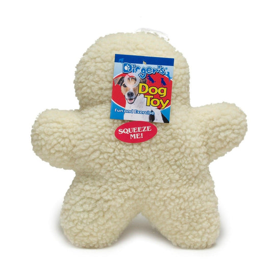 Digger's Ginger Man Plush Squeaky Dog Toy