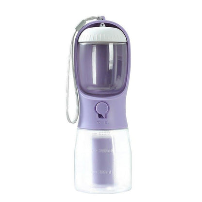 Dog Water Cup Drinking Food Garbage Bag Three-In-One Portable
