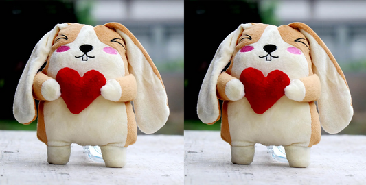 Hamster With Heart Stuffed Soft Toys For kids Pack of 2