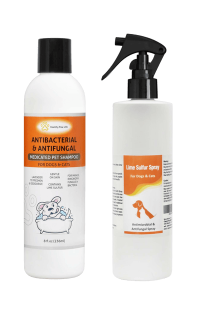 Lime Sulfur Pet Shampoo and Spray (8 oz each)