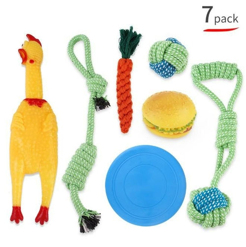Multifunction Pet Molar Bite Dog Toys Rubber Chew Ball Cleaning Teeth