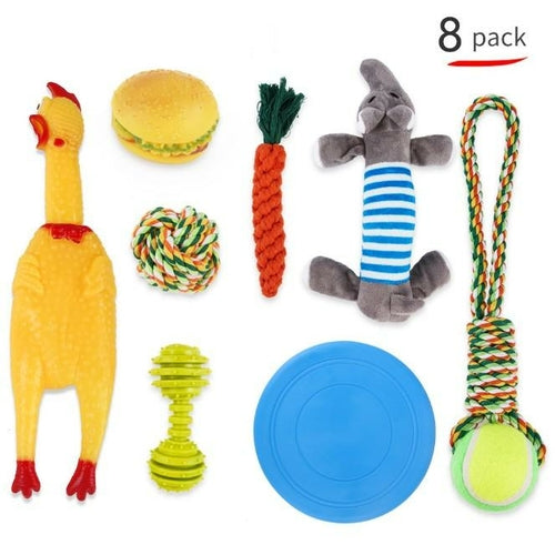 Multifunction Pet Molar Bite Dog Toys Rubber Chew Ball Cleaning Teeth